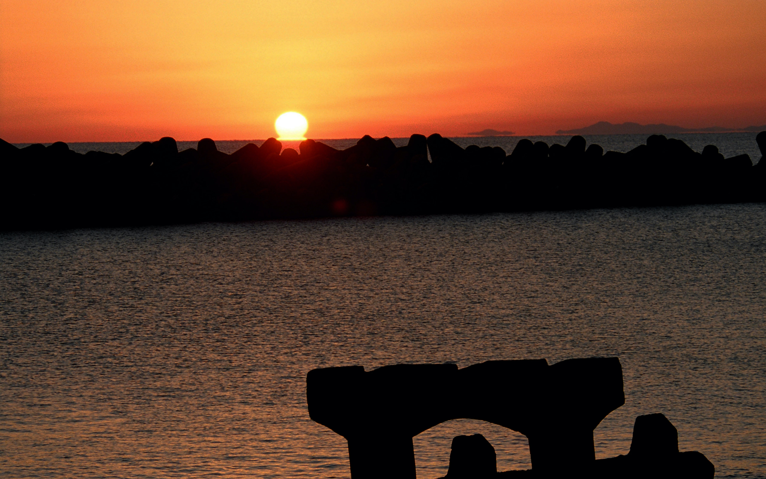 だるま夕日